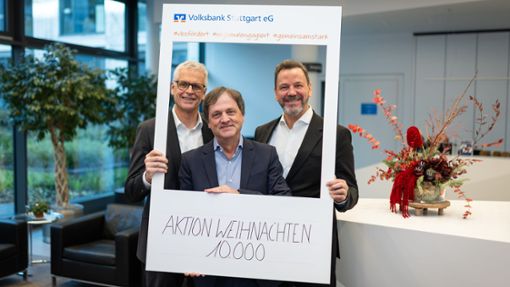 Volksbank Stuttgart spendet 10 000 Euro